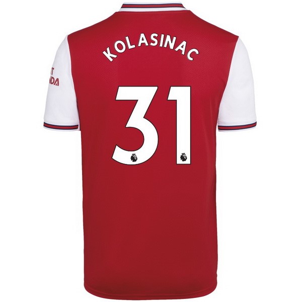 Camiseta Arsenal NO.31 Kolasinac 1ª Kit 2019 2020 Rojo